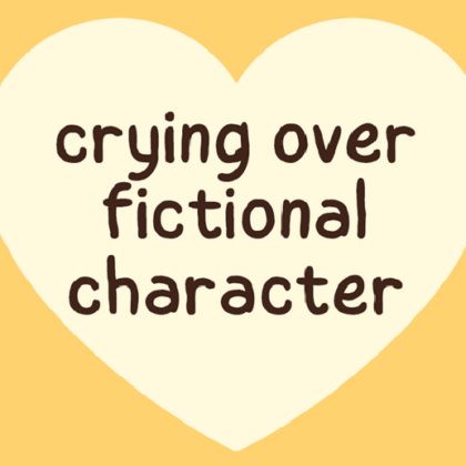 Zakładka "Crying Over Fictional Characters"
